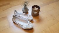 weiße Ballerinas Hochzeit, 1mal getragen Baden-Württemberg - Karlsruhe Vorschau