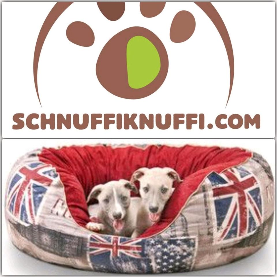 Knuffelwuff Hundebett Alidho Union Jack L oder XXL in Calden