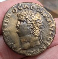 Römisches Kaiserreich Nero AD 66 Rom As Janustempel Münze Niedersachsen - Braunschweig Vorschau