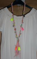 Boho_KetteXL_Hippie_Ibiza_Modeschmuck_Perlen_rosa, NEU Sachsen-Anhalt - Bördeland Vorschau