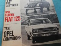 ++OPEL COMMODORE // FIAT 125 ++ TEST IN MAGAZIN von 1967 Koblenz - Urbar Vorschau