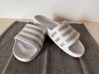 AQUA ADILETTE Badesandale Adidas Größe 42 weiß / silber Nordrhein-Westfalen - Frechen Vorschau