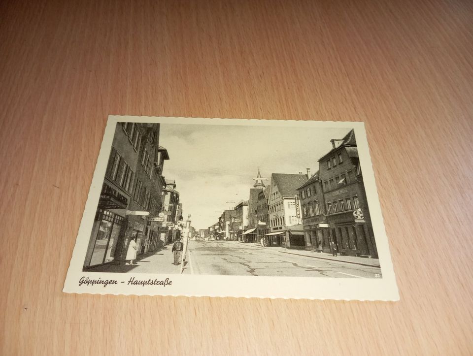 Göppingen Hauptstraße Vintage Foto Postkarte um 1960er in Elmshorn