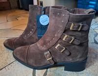 Alpe woman 39 Wildleder braun Schuhe Stiefel Schnallen Nieten Bayern - Fürstenfeldbruck Vorschau