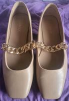 Festliche Damen Catwalk Schuhe Slipper Ballerina mit Goldkette 37 Bayern - Wieseth Vorschau
