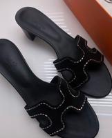 Hermès Hermes Oasis Schwarz Strass 39.5 Frankfurt am Main - Westend Vorschau