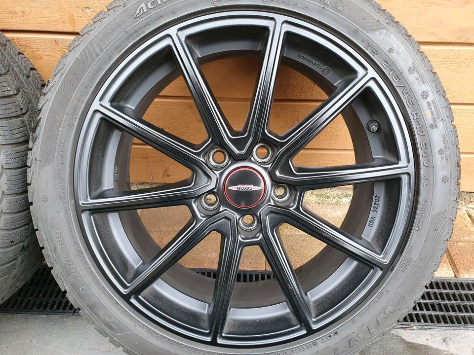 17 Zoll Mini Cooper Felgen mit Winterreifen 5x112 in Gronau (Westfalen)