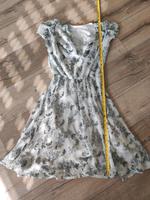 Leichtes Sommerkleid, Chiffon, XS, Wasserfallausschnitt Bayern - Erlenbach Vorschau