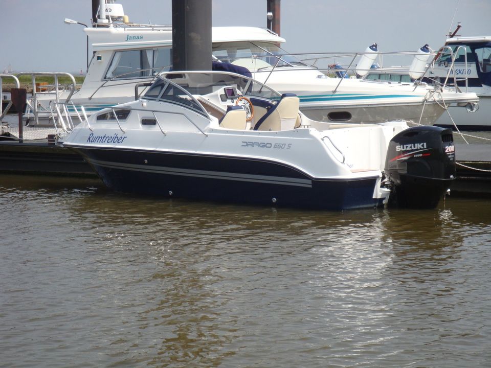 Sportboot Drago 660 S mit Suzuki DF 100 CTL in Cuxhaven
