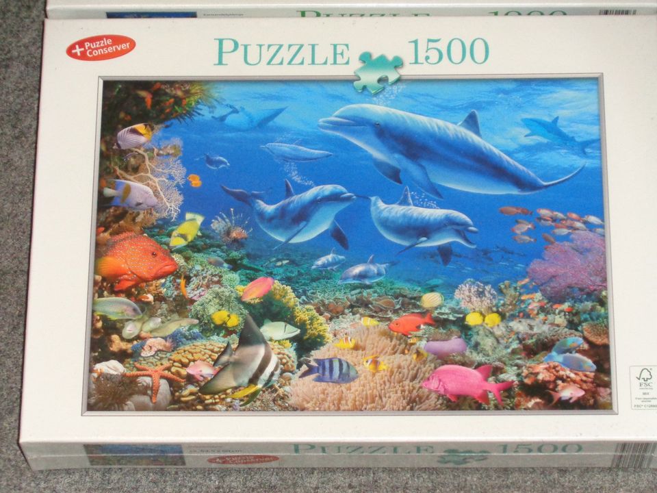 4 Puzzle 1x 1500 Teile + 3x 1000 Teile – OVP/ Eingeschweißt in Saarbrücken