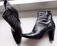 Zara, Stiefel, Leder, Lack, Schwarz, 8.5cm, boots Niedersachsen - Delmenhorst Vorschau
