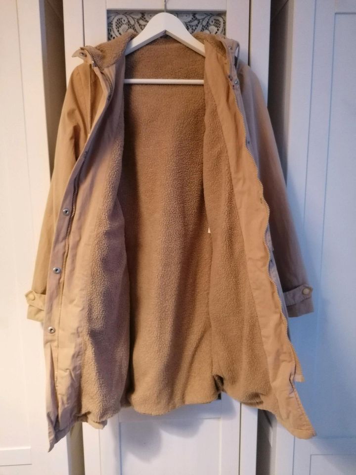 ✨Winterjacke/Parka/Mantel beige✨Gr. 34/36 (XS/S) in Templin