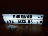 Leuchtkasten / Lichtbox LED mit großem Buchstaben-Set Dresden - Tolkewitz Vorschau