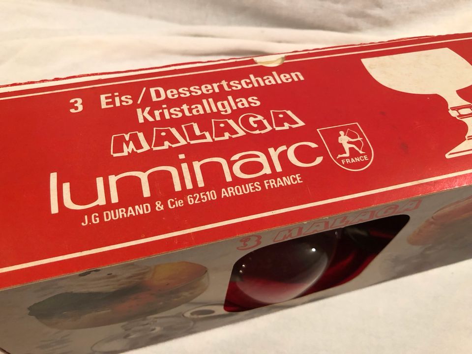 OVP: Luminarc Malaga Eis/Dessertschalen (12 Stück) in Hausach