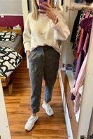 ZARA melierte Highwaist Ankle Hose 34 XS grau knöchellang Taschen Sachsen - Chemnitz Vorschau