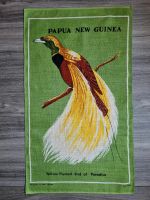 Orig.Kunst Stoffbild Paradiesvogel neu Papua New Guinea 70er Jahr Berlin - Köpenick Vorschau