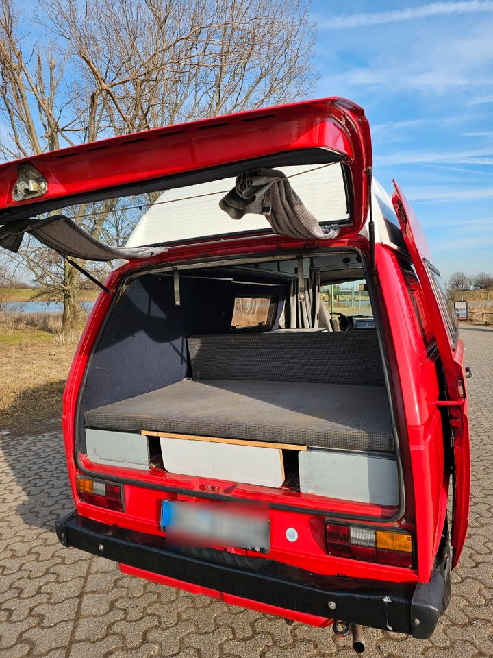 VW T3 Camper TÜV 01/26 H-Kennz. Hochdach Standhzg. Drehsitz in Dinslaken