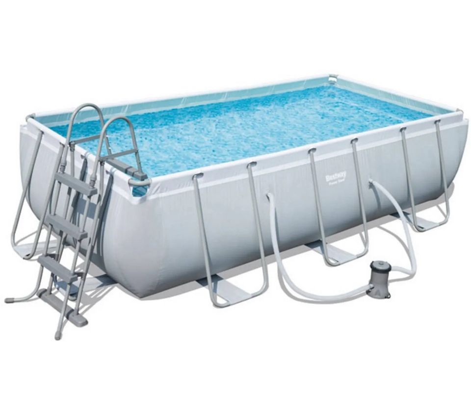 Bestway Frame Pool, Komplettset, eckig, 404 x 201 x 100 cm NEU in Frankenberg (Sa.)