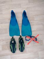 Set Schwimmflossen blau Gr. 35 Badeschuhe Wasser Schuhe 31 Dresden - Pieschen Vorschau