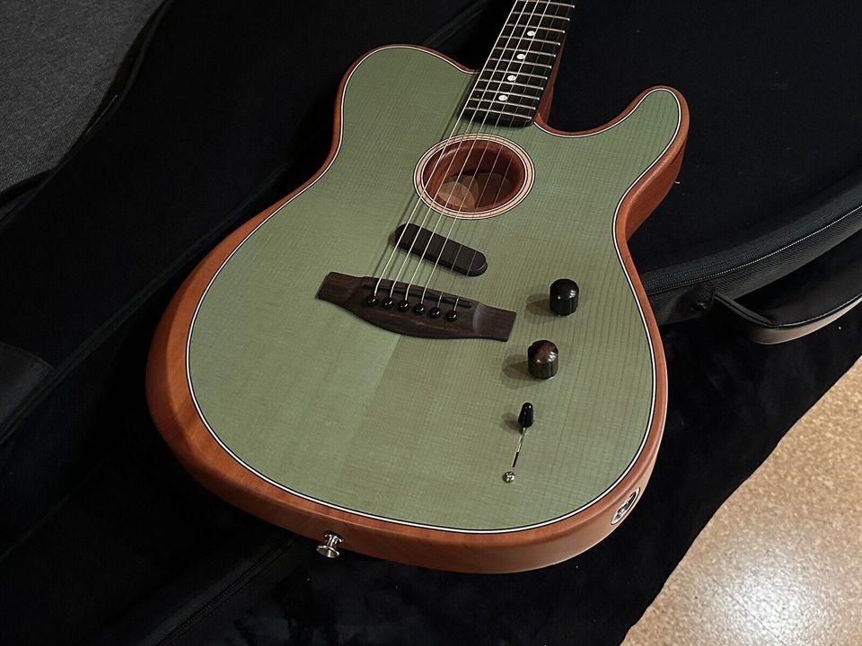 Fender Acoustasonic American Telecaster USA SFG Surf Green TOP in Gemünden Westerwald