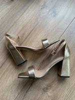 High Heel Sandalette - gold Brandenburg - Stahnsdorf Vorschau