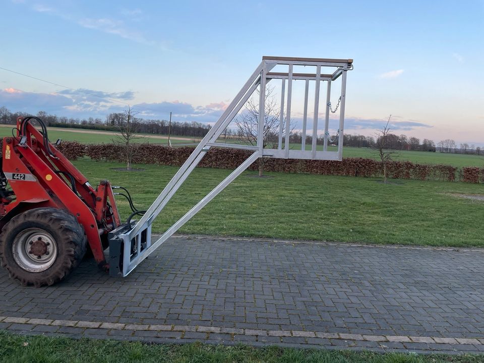 Arbeitsbühne Frontlader Radlader Hoftrac Fendt Deutz Case in Itterbeck