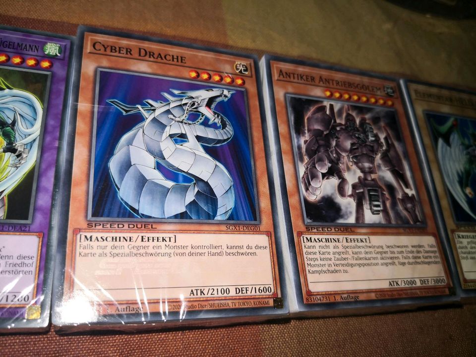 4x Yugioh Deck, Neu, Cyber Drache, Elementarheld, Antiker in Badbergen