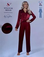 Sylvie Meis Damen Pyjama Satin Bordeaux Blogger Style XL NEU Baden-Württemberg - Bodman-Ludwigshafen Vorschau