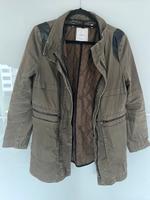 MANGO Jacke Khaki mit Kunstlederdetails und Steppweste Münster (Westfalen) - Centrum Vorschau