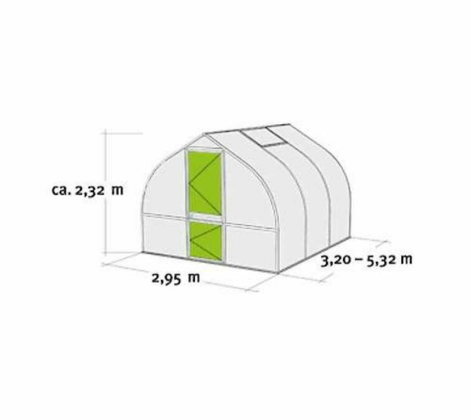 Gewächshaus Riga L Hoklartherm Treibhaus, Glashaus Gartenhaus in Dorfen
