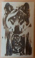 Mond Wolfsbild Handarbeit Lasergravur 8 x 12,5 cm Bayern - Bruckberg bei Landshut Vorschau