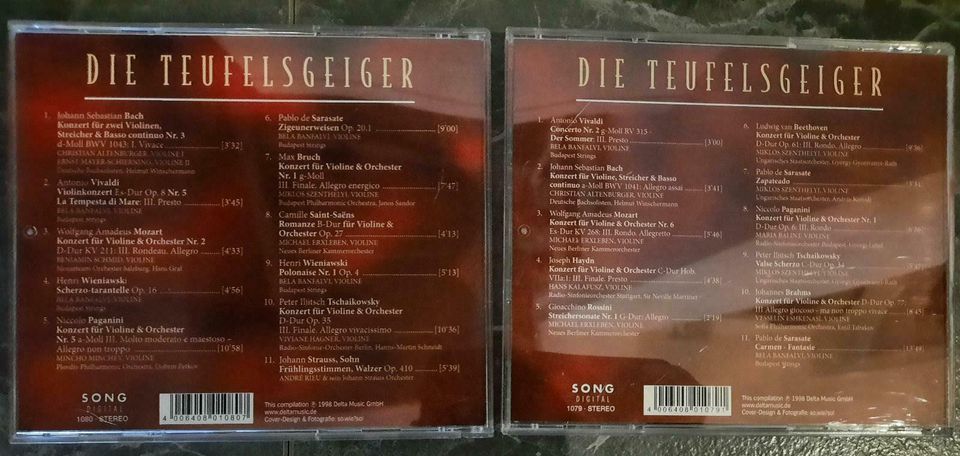 2 CD DIE TEUFELSGEIGER virtuose Violine in Stralendorf