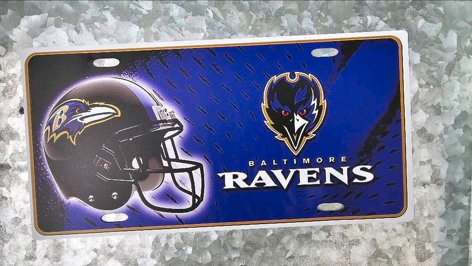 US Kennzeichen Neu NFL Blech Baltimore Ravens in Hannover