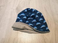 Gr.50 51 52 Jersey Wendemütze grau Delfin blau Junge Beanie Mütze Niedersachsen - Drochtersen Vorschau