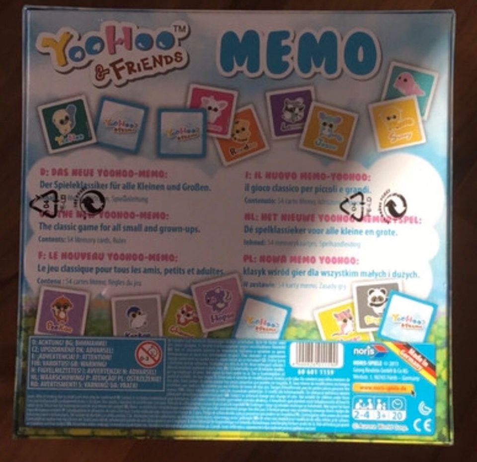 YooHoo & Friends Memo Memory Neu ! in Hanau