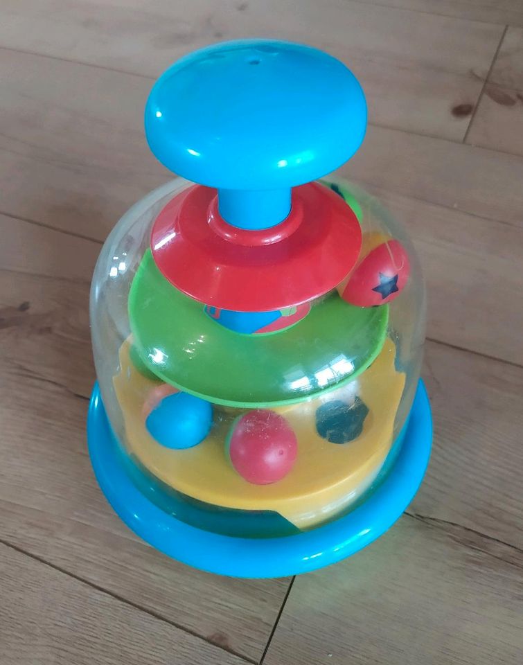 Baby-Spielzeug Kinder-Spielzeug Kugel-Spiel Kreisel Turm Fun Time in Hohenahr