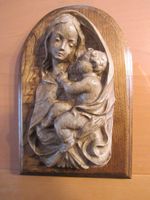 Holz-Relief Mutter Gottes mit Jesuskind Handarbeit Rheinland-Pfalz - Mayen Vorschau