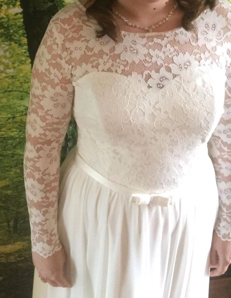 Hochzeitskleid, Größe 42/44, langes Kleid, Standesamt Kleid in Koblenz