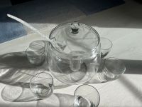 Bowle Glas Set mit 6 Gläsern und Schepplöffel Hessen - Friedrichsdorf Vorschau