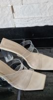 Bershka Sandalen high Heels transparent weiß 39 Hessen - Bebra Vorschau