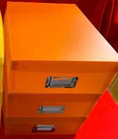 3 Sammelboxen mit Deckel Dina4 orange Kunststoff Bayern - Diedorf Vorschau