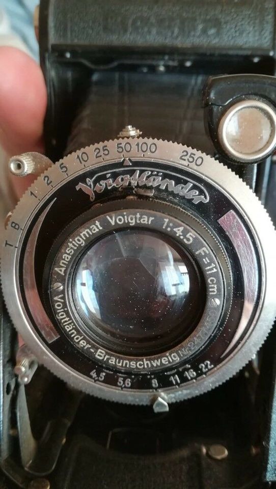 Voigtländer Anastigmat Voigtar 1:4,5 F 11cm. , Foto, Kamera in Kirschau