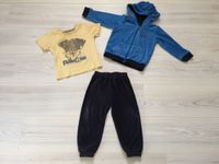 Set Gr. 86 92 Jogginganzug Kapuzenjacke Hose Shirt blau Jungsset Brandenburg - Velten Vorschau