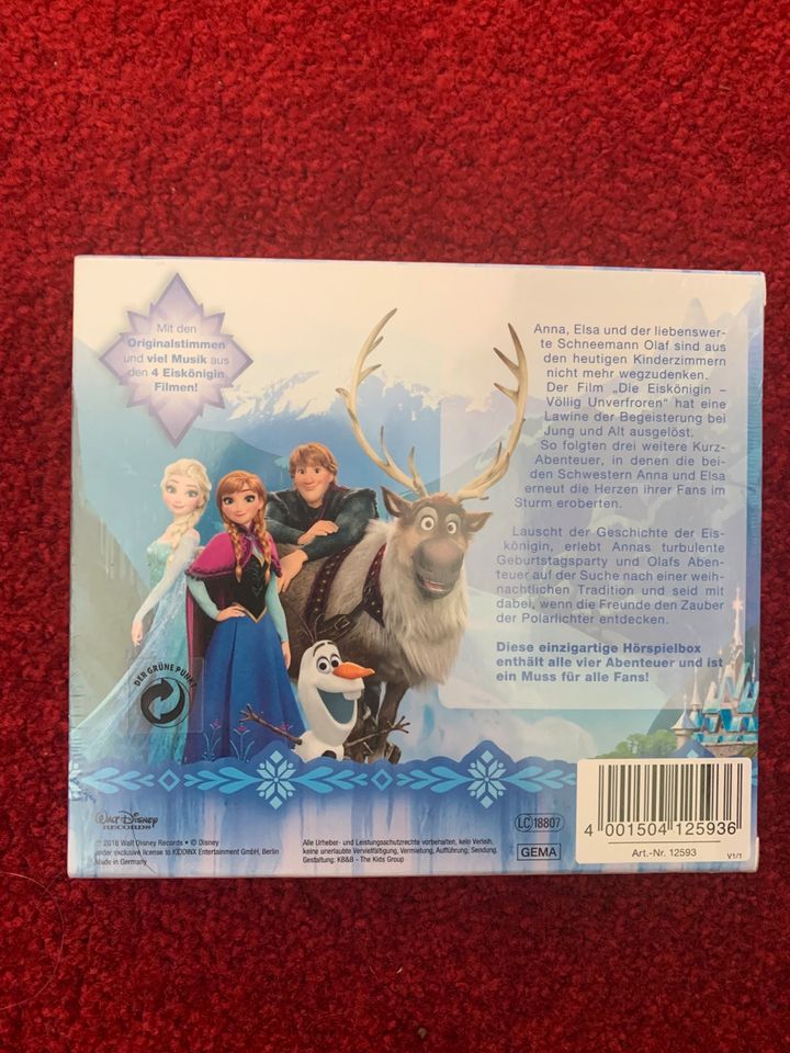 NEU OVP Die große Eiskönigin Fan Box Frozen Disney Hörspiel in Schmelz