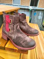Rieker Stiefelette warm 38 braun mit roter Sohle Niedersachsen - Zeven Vorschau