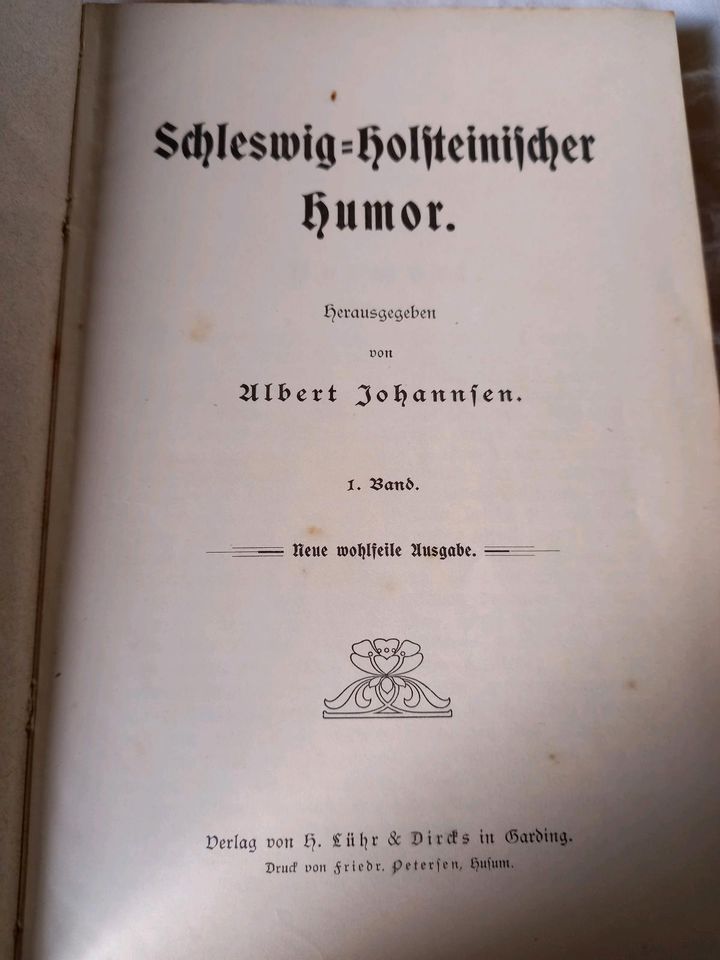 Schleswig-Holsteinischer Humor - Husum ca. 1925 in Selk