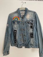 Jeansjacke Vintage Ripped Patches Gr.34 Saarland - Saarlouis Vorschau