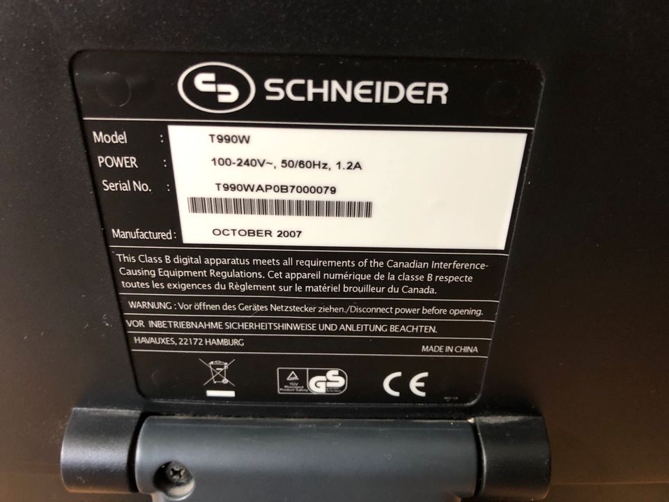 Monitor • Schneider t990w lcd 19 zoll in Köln