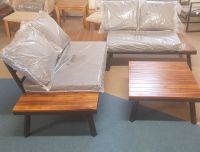 Lounge Set Gartenlounge Balimo 2 Sofas + 2 Tische Akazienholz Rheinland-Pfalz - Fischbach Vorschau