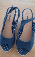blaue Espadrilles – Wedges, Keilabsätze Gr. 38 (Topway) Sachsen - Dürrröhrsdorf-Dittersbach Vorschau